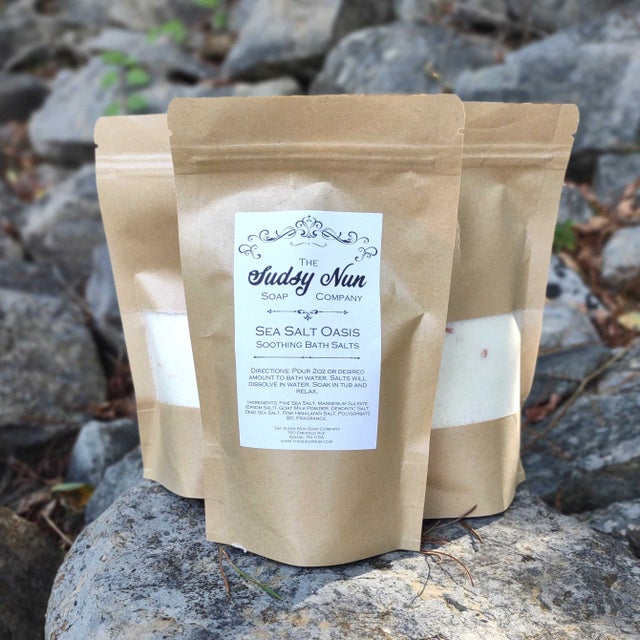 Sea Salt Oasis Bath Salts by The Sudsy Nun Soap Company